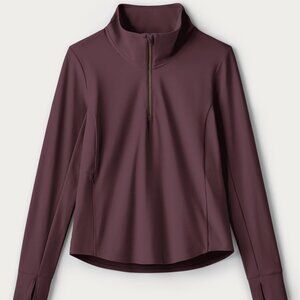 Rhone Course to Court 1/4 Zip UPF 50+ sun protection, Size XL, Color Deep Mauve